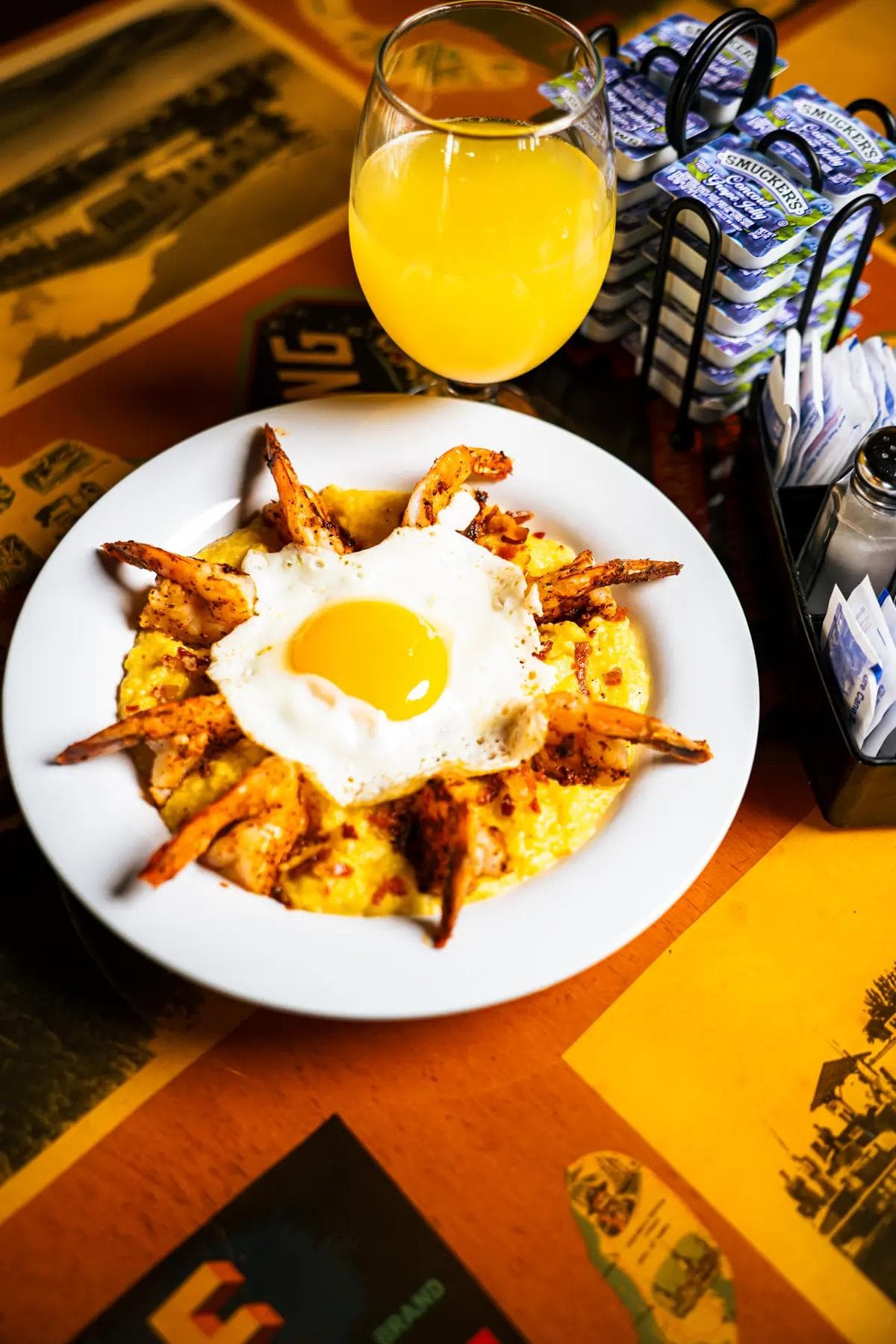 Cajun Shrimp & Cheese Grits