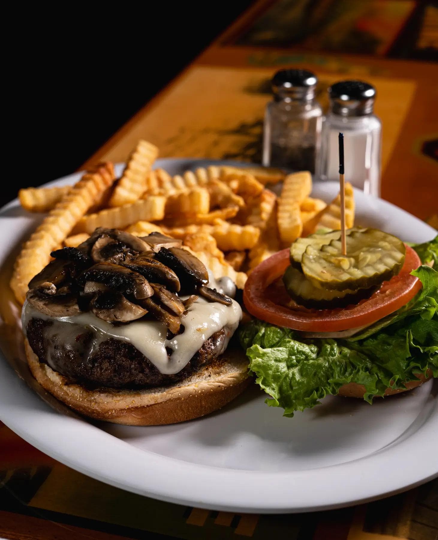 Mushroom Swiss Burger